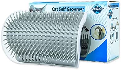 Altai Republic Cat Self Groomer with Catnip Cat Senses 3.0, Wall side Corner Cat Massage Comb, Grooming Brush for Indoor Kitten Pussy Cat