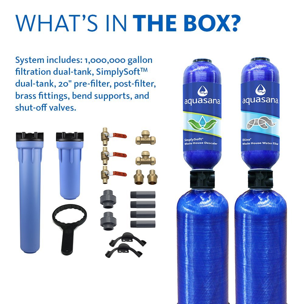 Aquasana Rhino 10-Year 1 Million Gallon Whole House Water Filter with Salt-Free Conditioner