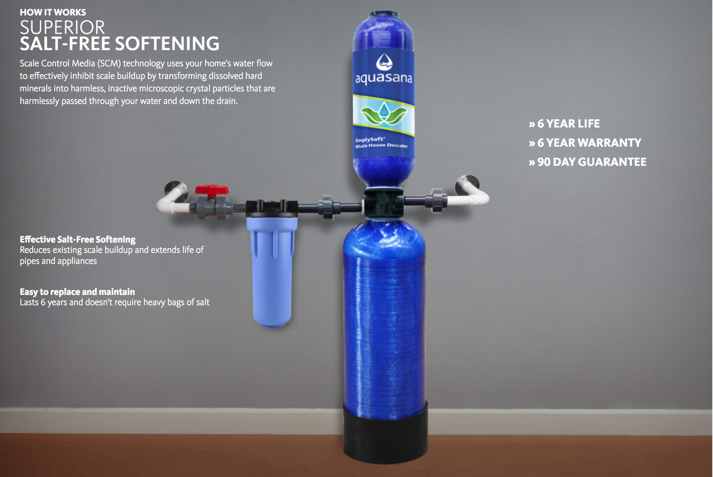 Austin Springs Salt-Free Water Filtration Conditioner Whole House Tank with 20" Pre-filter