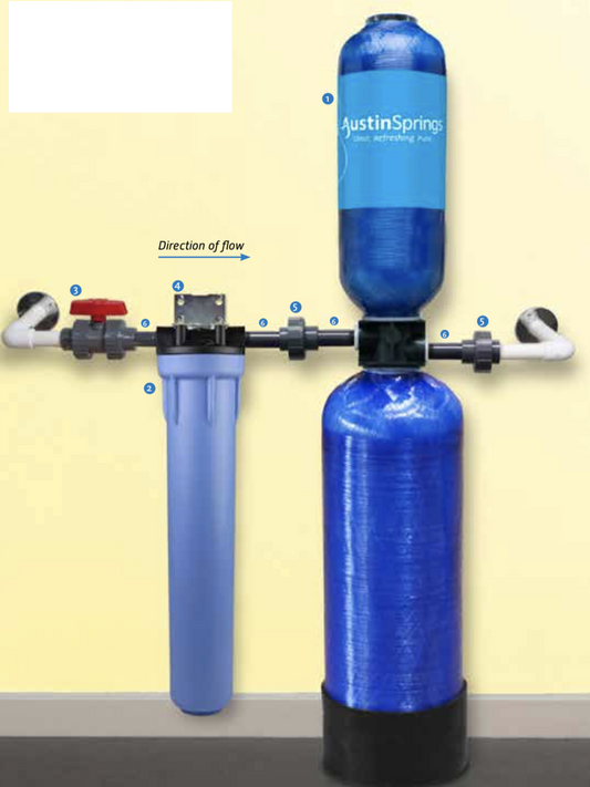 Austin Springs Salt-Free Water Filtration Conditioner Whole House Tank with 20" Pre-filter