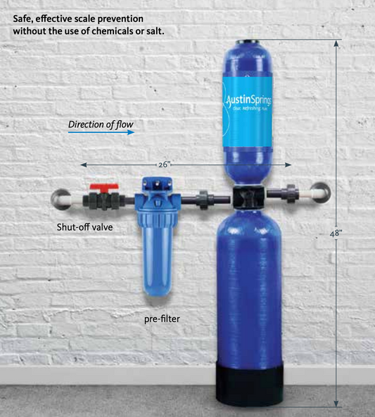 Austin Springs Whole House Salt-Free Water Softener Conditioner 10" Pre-filter