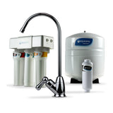 Austin Springs by Aquasana OptimH2O Reverse Osmosis Water Filter Remineralizer Chrome Metal Faucet