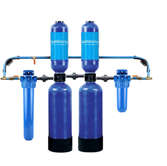 Austin Springs 10-Year 1 Million Gallon Whole House Water Filter with Salt-Free Conditioner